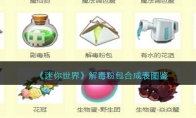 《迷你世界》攻略——解毒粉包合成表图鉴